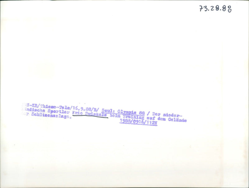 1988 OLYMPIC GAMES FILM BASED EVENTS - Vintage Photograph