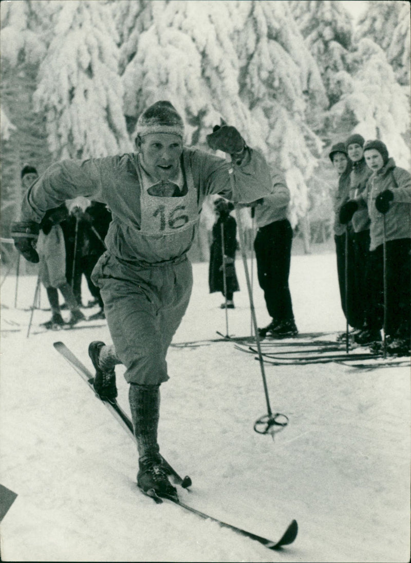 Finnish cross-country skier - Vintage Photograph