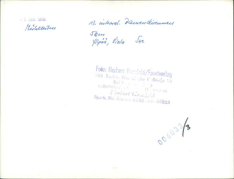 SWEDEN VIOLA SIRE SEAN YLIMAA FILM DIRECTE - Vintage Photograph