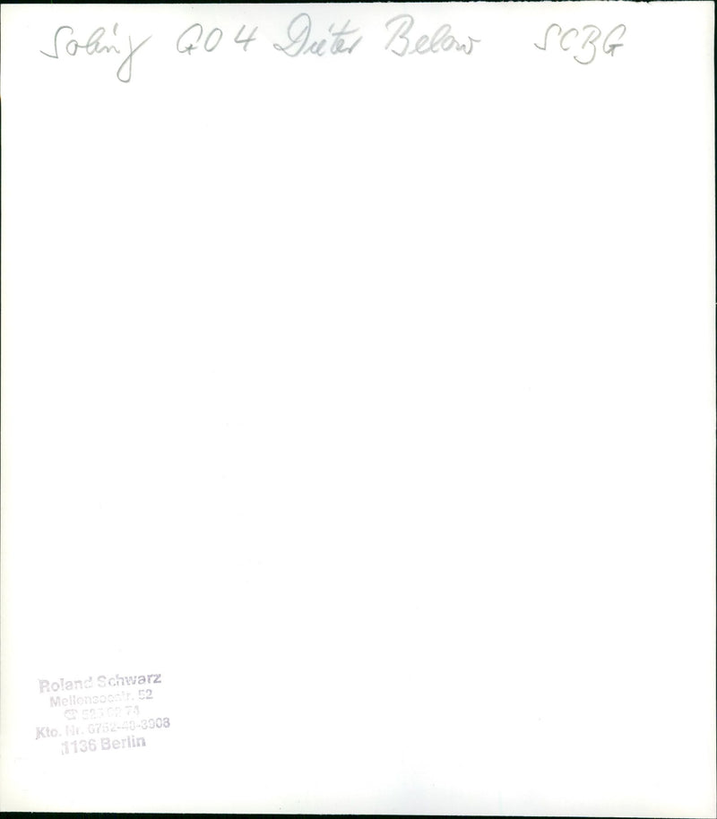 SEGELNGO RASMUS TSOLING DUETER BELOW SCBG ROLAND SCHWARZ MELIENSCOOL KTO - Vintage Photograph