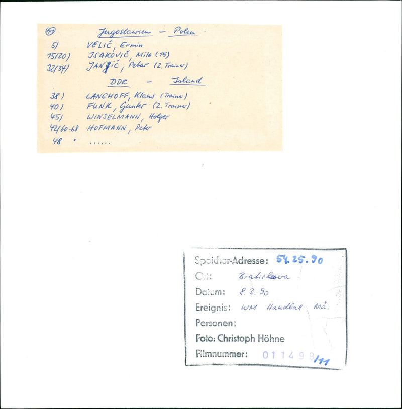 1990 KANCIS PRESENCE FOLO FILM NUMBER BRATISHOOVA PETER - Vintage Photograph