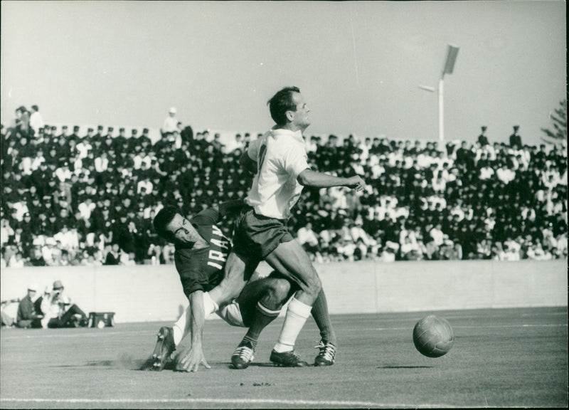 Soccer: GDR versus Iran - Vintage Photograph