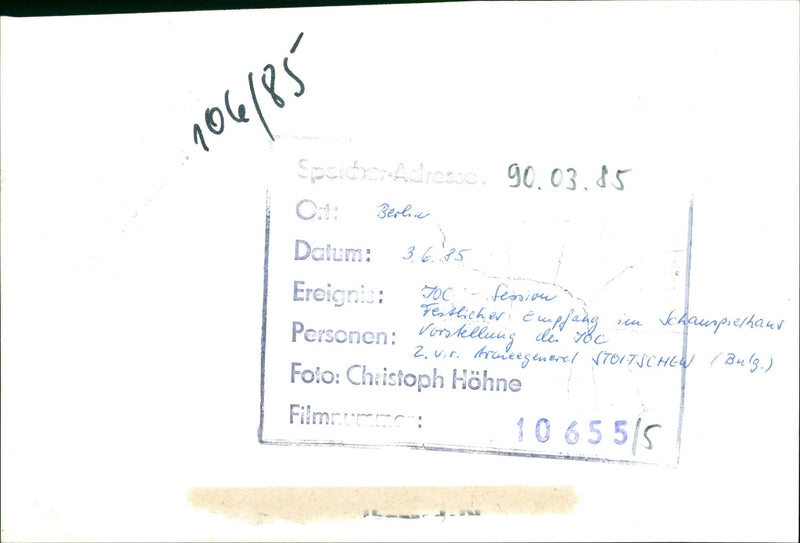 SETION VIR GREEEGENEREL VSCHE FOLO FILMRUPPACOM OJC - Vintage Photograph