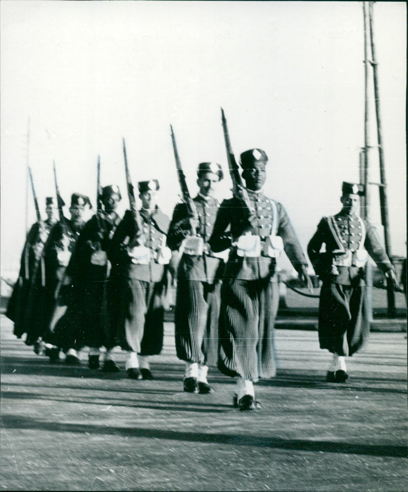 Guard of the Royal Palace in Rabat - Vintage Photograph