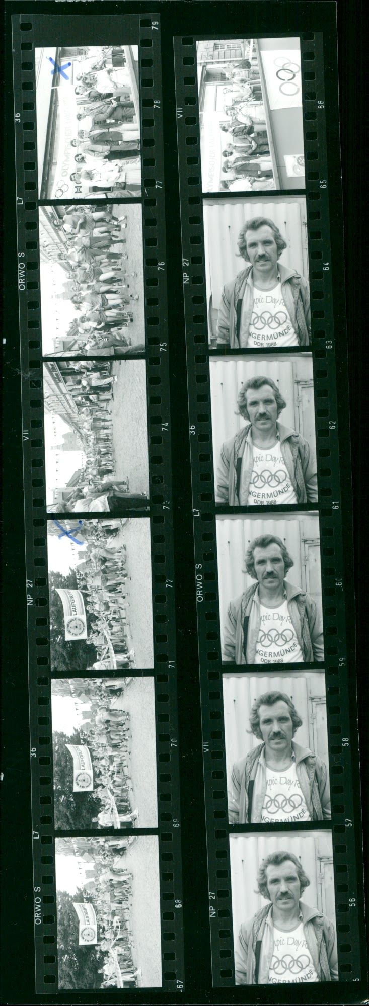 OLYMPIC RUNESTAY LEIPOLD FILM NUMBER GERMAN SHOT - Vintage Photograph
