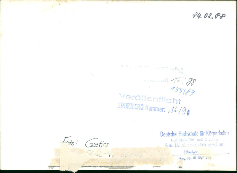 GYMNASTICS HUNDREDS CAPITALS DROVE RHYTH FILM - Vintage Photograph