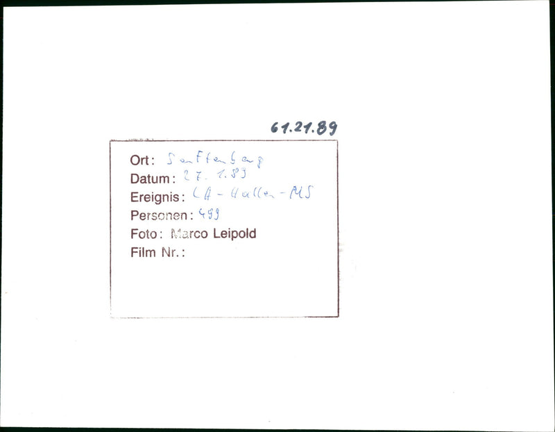 VIL DER DDR PLACE SENFTENBERG DATE GRY EVENT HALLS PEOPLE FILM - Vintage Photograph