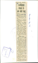 1970 - BALDWIN ERNE CONVICT LOLLIPOP MAN PAGE JULY, ALONG, FILM - Vintage Photograph