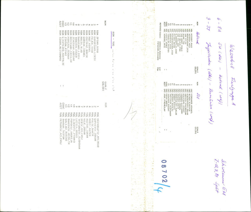 1981 AROUVER OBULLDODODOC GUGUDELEDEC STOLE SCHWIMU OPEN FILM VLADIMIR - Vintage Photograph