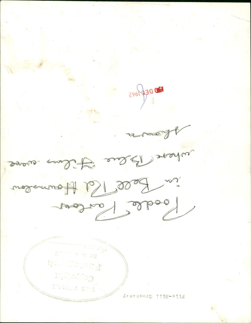 GREENAWAY BILL BLUE FILMS - POODLE FILE, DE - Vintage Photograph