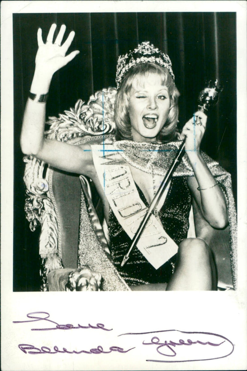GREEN , BELINDA MISS WORLD - Vintage Photograph