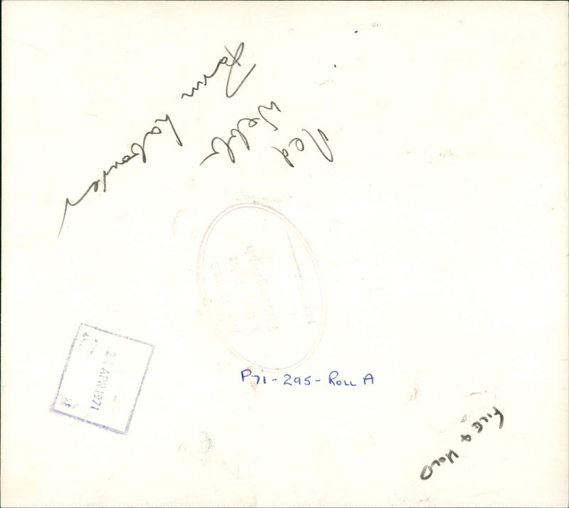 1971 - WEBB NED FARM LAB VERR HOLD PRI ROLLA FILE, PAN, FILM, X - Vintage Photograph