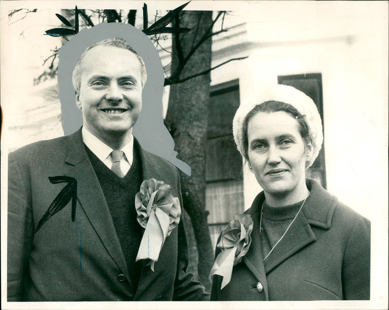 Sir Brandon Meredith Rhys-Williams, 2nd Baronet and Wife, Lady Caroline Susan - Vintage Photograph