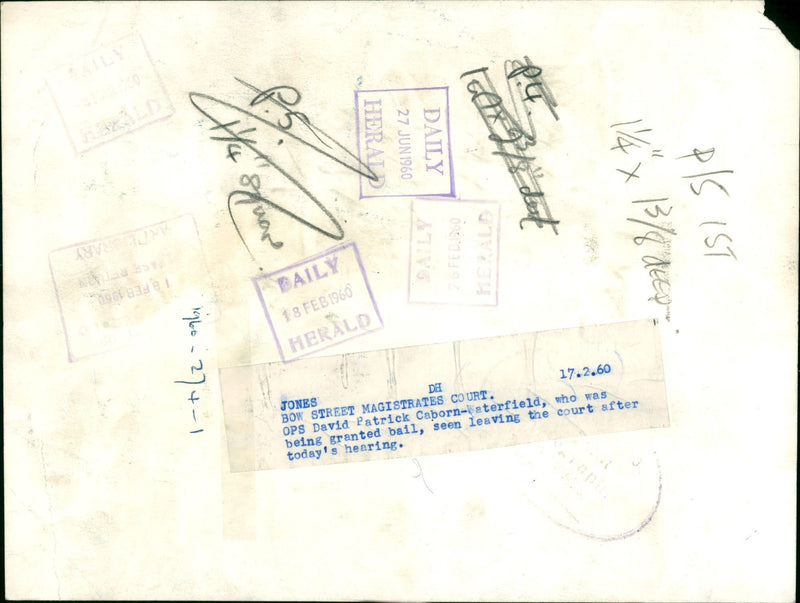 1960 KEYSTONE FRENCH FILM DAVID POLICE - Vintage Photograph