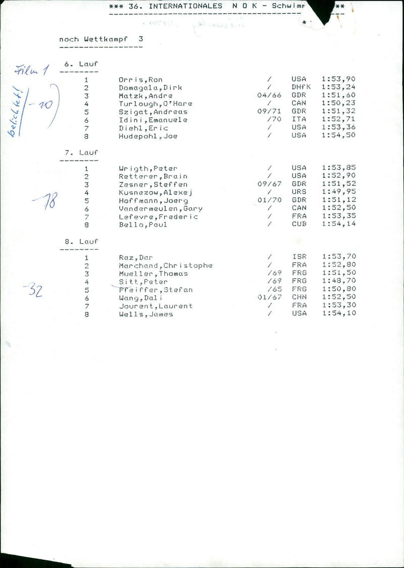 1971 RESISTANT BERTON EIDR WERNER SCHURING JAMES FILM PAUL PETER - Vintage Photograph