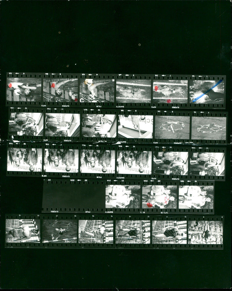 1984 DECISION FIRALE FREESTYLE FOLLOWSS RAILWA ROTH FILM PETER - Vintage Photograph