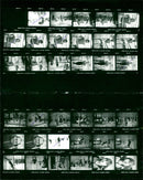 1982 LEHRLINE BERLIN SPEICHERPHRESCE MET STRONGEST LEH FILM PAUL - Vintage Photograph