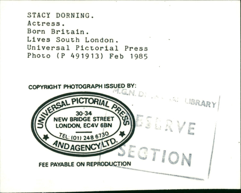 Stacy Dorning - Vintage Photograph