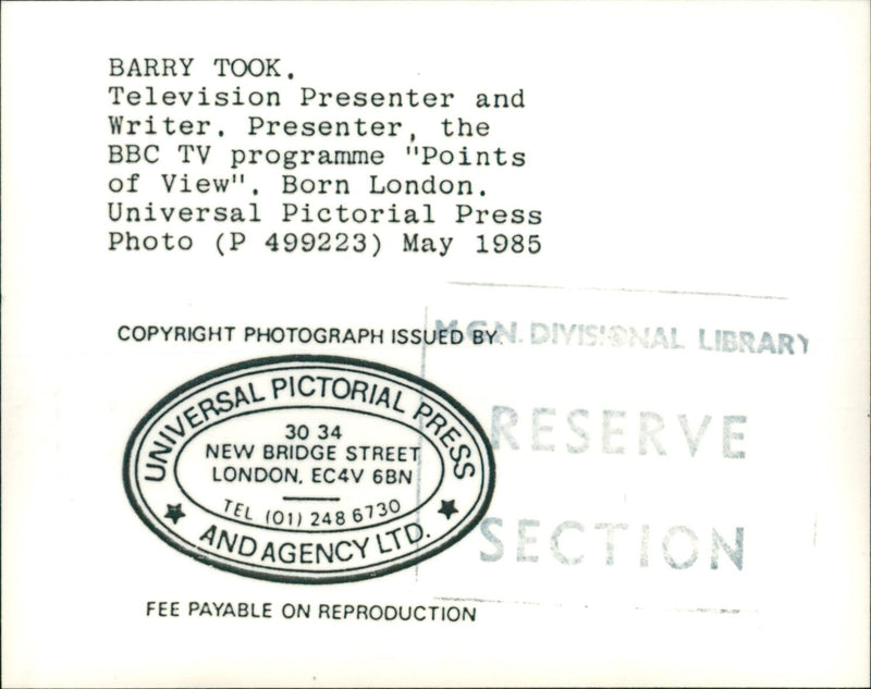 .  WRITER PRODUCER - Vintage Photograph