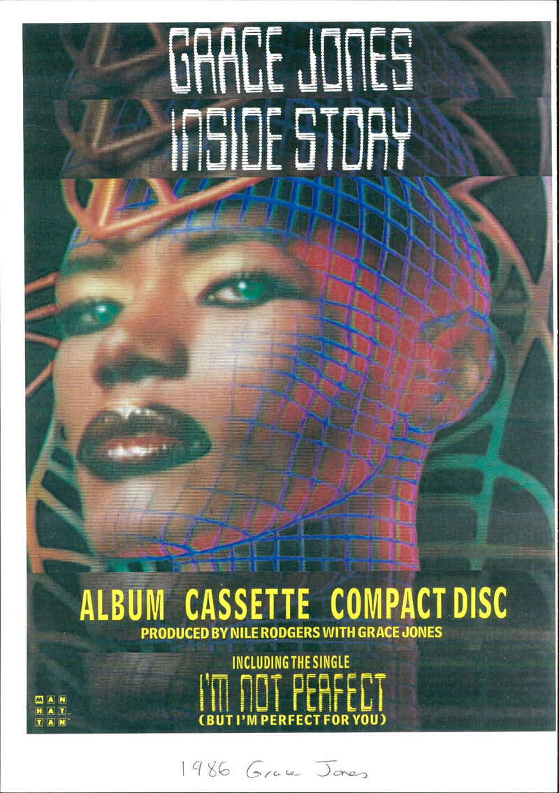 GAACE JONES, NILE RODGERS, TAN, GRACE JONES - Vintage Photograph
