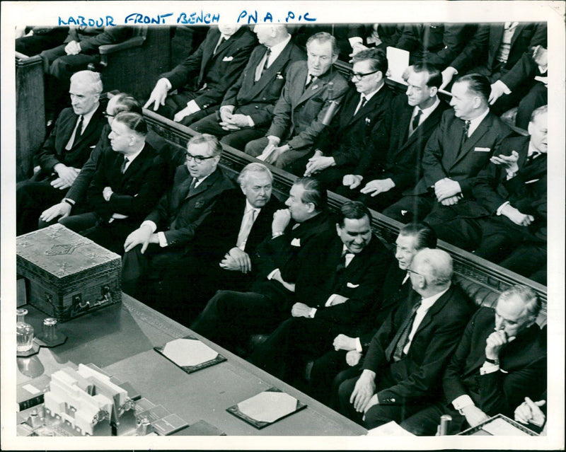 1966 - COMMONS JOIN WIRED GARY APR ROY JENKINS, MEMBERS, GEORGE, FIRST - Vintage Photograph