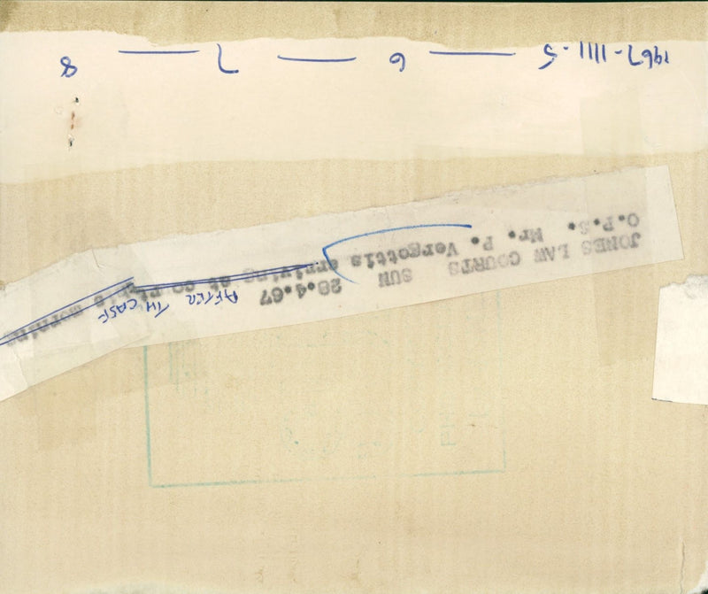 VERGOTTIS P MILLIONAIRE - JONES SUU COURTO, LA, FILM - Vintage Photograph