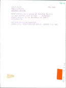 1977 - HARRIS ROLE TRI MUSIC TVI SINGER BEE COLOUR SHIRIES ROLF, LONDON, SHOW - Vintage Photograph