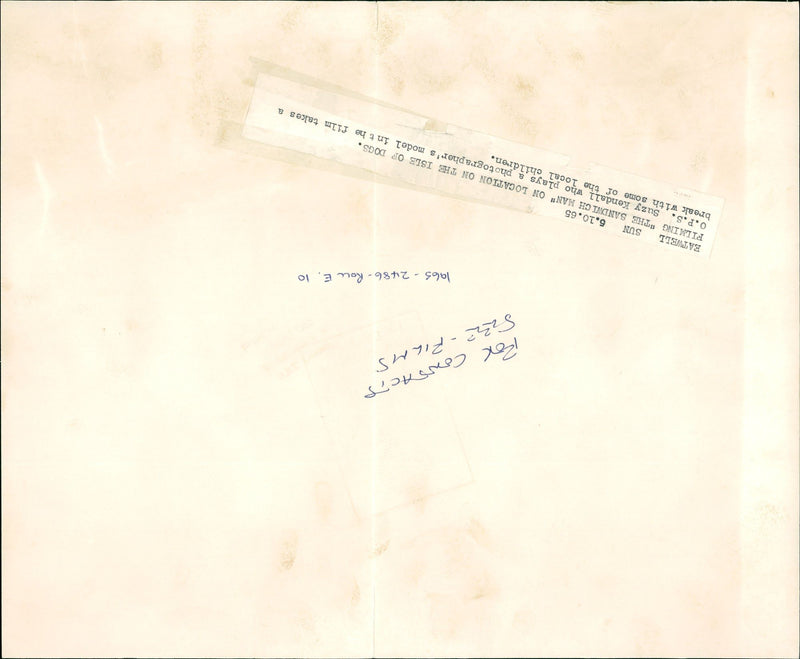 KENDALL SUZY - CONTACTS BOX FILMS, MODEL - Vintage Photograph