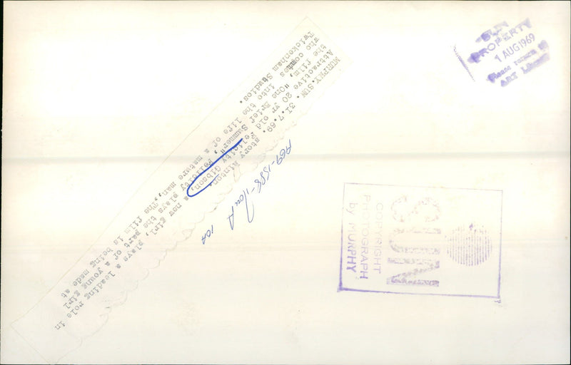 1969 - GIBSON FELICITY AUG STANSE PROPERT, FILM, - Vintage Photograph