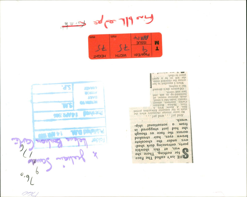 1998 - KELLY BARBARA JULIAN SAMALE BARBARA

, SHIP, FILM - Vintage Photograph