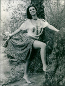 TEDESCO PAOLA ALTRESS - BRUNETTE CHARMINS PEOLA, FILM, ACTRESS - Vintage Photograph