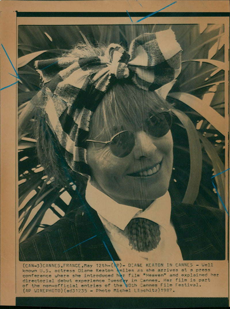 1987 - ACTRESS DIANE KEATON KEATON

, ARRIVES, FILM - Vintage Photograph