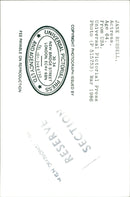 1986 - RUSSELL JANE FILMS ACTRESS AGE, LONDON, USA - Vintage Photograph