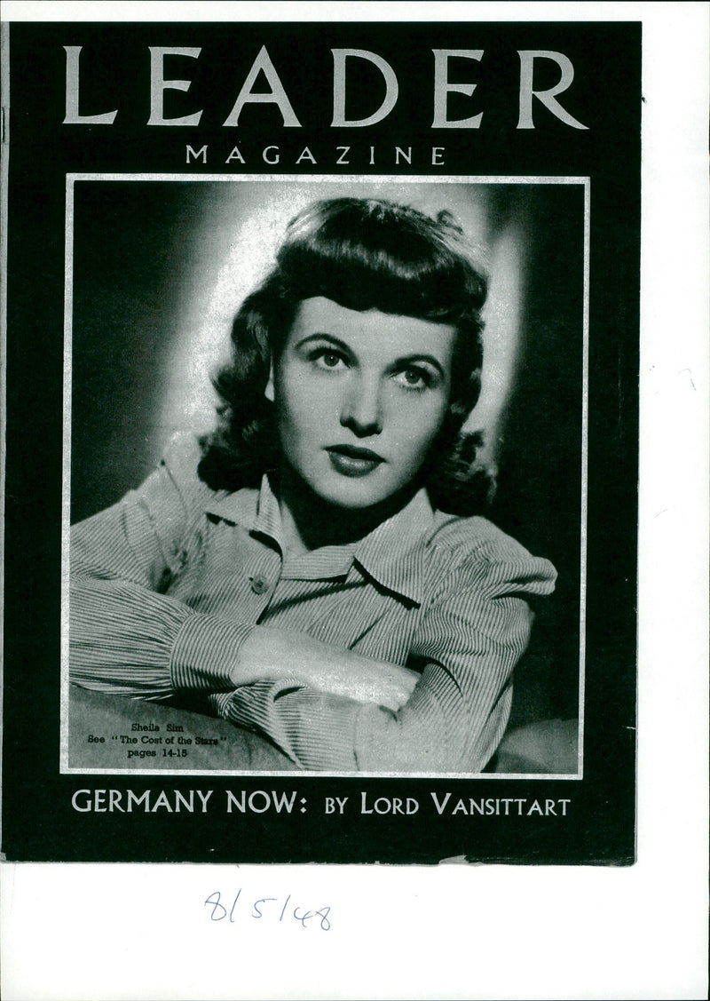 SIM SHEILA ACTRESS - GERMANY, LORD - Vintage Photograph