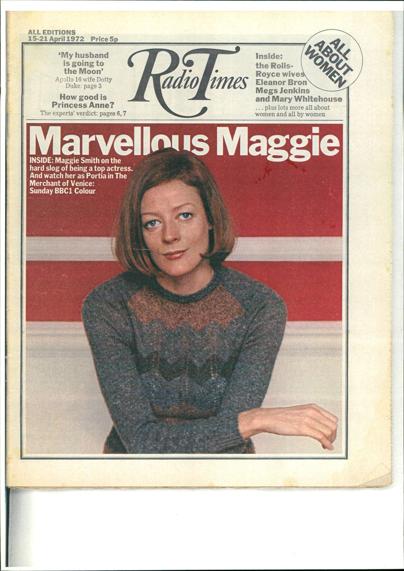 1972 - SMITH MAGGIE, APOLLO, ACTRESS, PRINCESS - Vintage Photograph