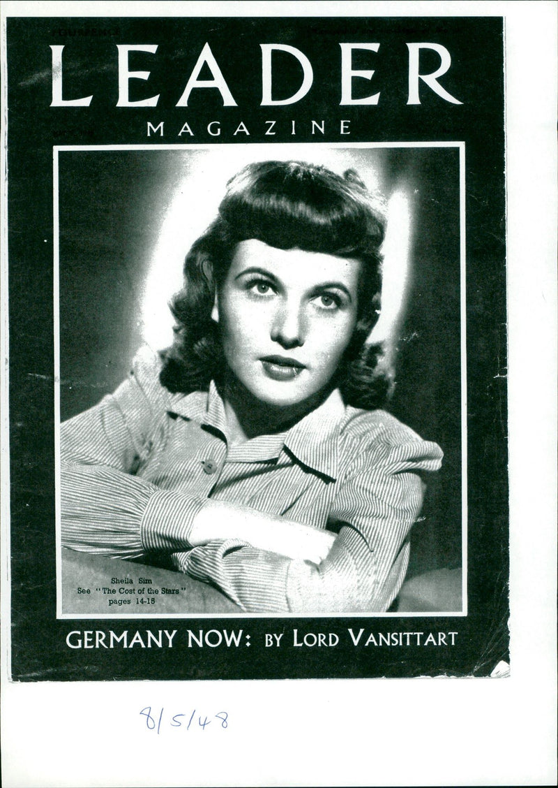 SIM SHEILA ACTRESS - GERMANY, LORD, STARS - Vintage Photograph