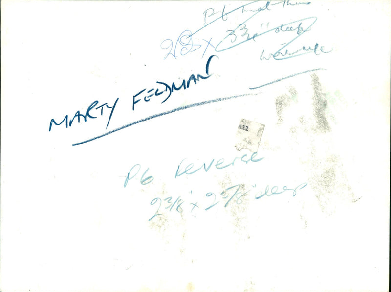 FELDMAN. MARTY. T. V. SCRIPTWRITER - Vintage Photograph