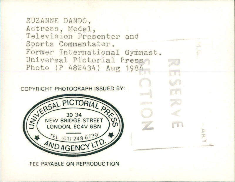 SUZANNE DANDO . - Vintage Photograph