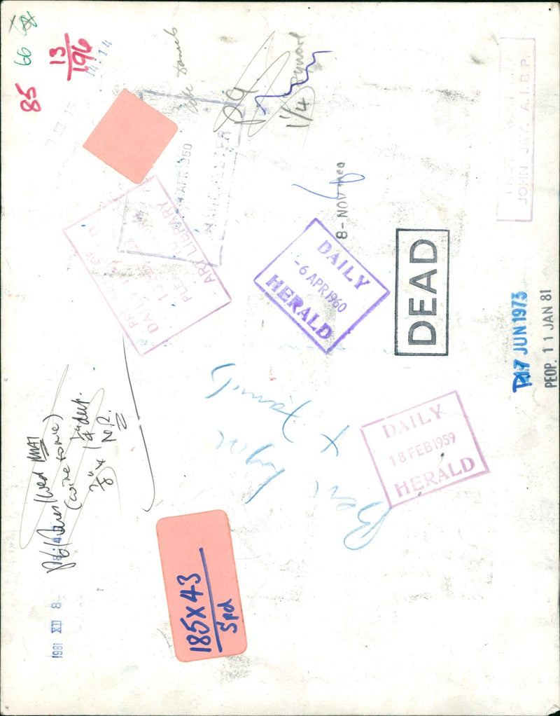 LYON BEN. DEAD FILM RADIO - Vintage Photograph