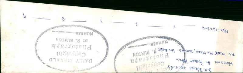 1963 - MCMANUS MICK WRESTLER BURTON 274, FILM, ALBERT - Vintage Photograph