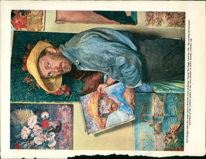 1955 - DOUGLAS KIRK TALENT BEEN SAY GOGH VAN MICHAEL VINCENT, MOVIE, ACTRESS - Vintage Photograph