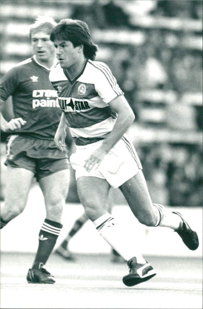 1986 - FENWICK TERBICE FOOTBALL Q P R CRAM HENCE TERRY QUEENS, LONDON, ENGLAND - Vintage Photograph