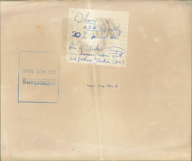 TURPIN JACKIE JER BOXER - POMANE, FATHER, FILM - Vintage Photograph