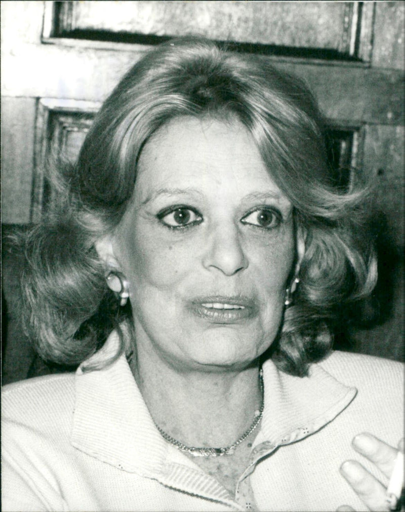 1983 - MERCOURI MELINA ACTRESS MINISTER, LONDON, FILM - Vintage Photograph