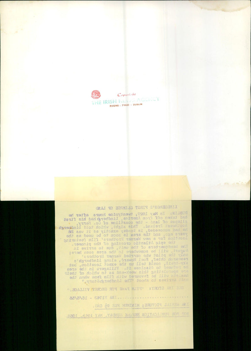 1927 - KERRY PHONE DUBLIN IRISH NOEL HOWARD, TAKEN, DE, FILM - Vintage Photograph