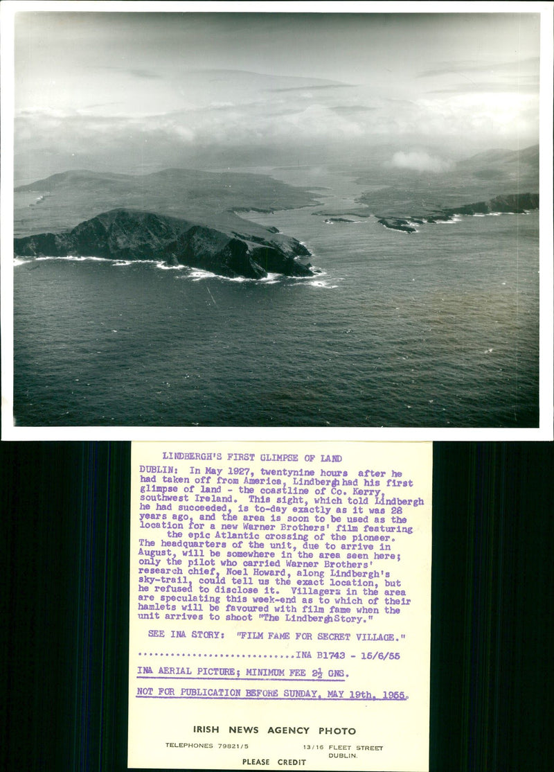 1927 - KERRY PHONE DUBLIN IRISH NOEL HOWARD, TAKEN, DE, FILM - Vintage Photograph