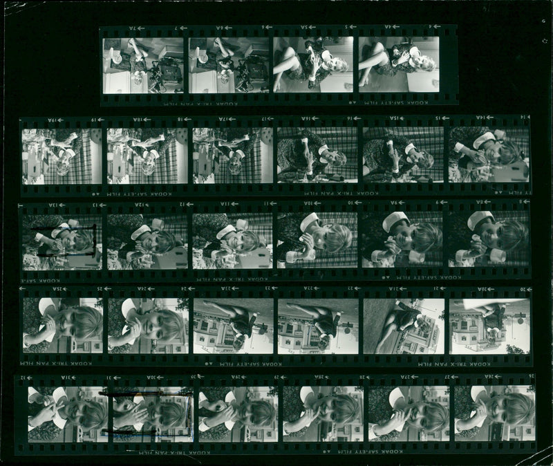 PAYNE SANDRA - COPYRIGHT PEOPLE, PLAYS, FILM, ACTRESS - Vintage Photograph