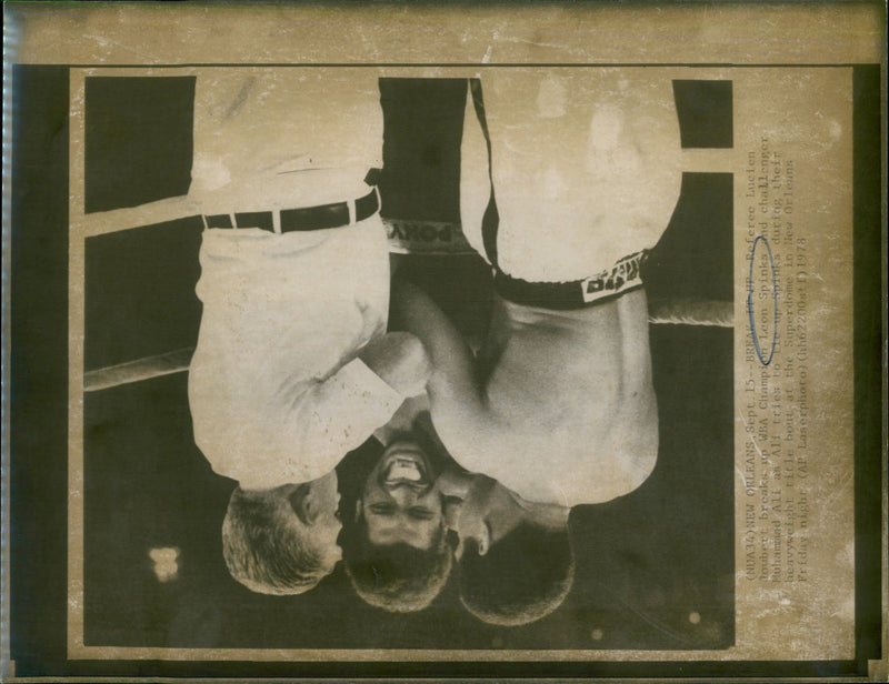 1978 - SPINKS LEON BOXER DIVISIONAL ALI MUHAMMAD, TITLE - Vintage Photograph