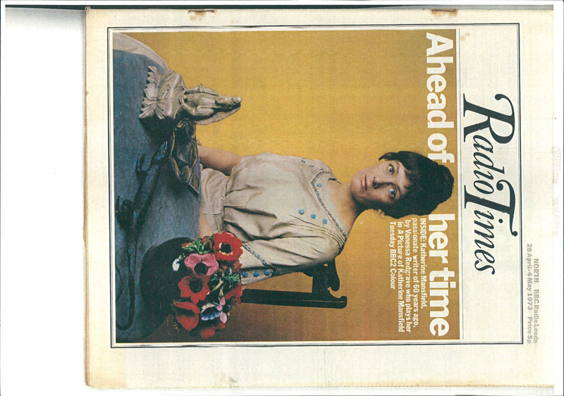1973 - MANSFIELD REDGRAVE VANESSA KATHERINE, WRITER, YEARS, PLAYS - Vintage Photograph