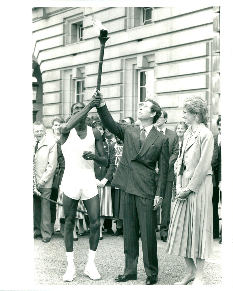 WHALIFA S SUDANESE KUNNEN - RUNNER KHALIFA OMAR EC4A, PRINCE, PRINCESS, DIANA - Vintage Photograph